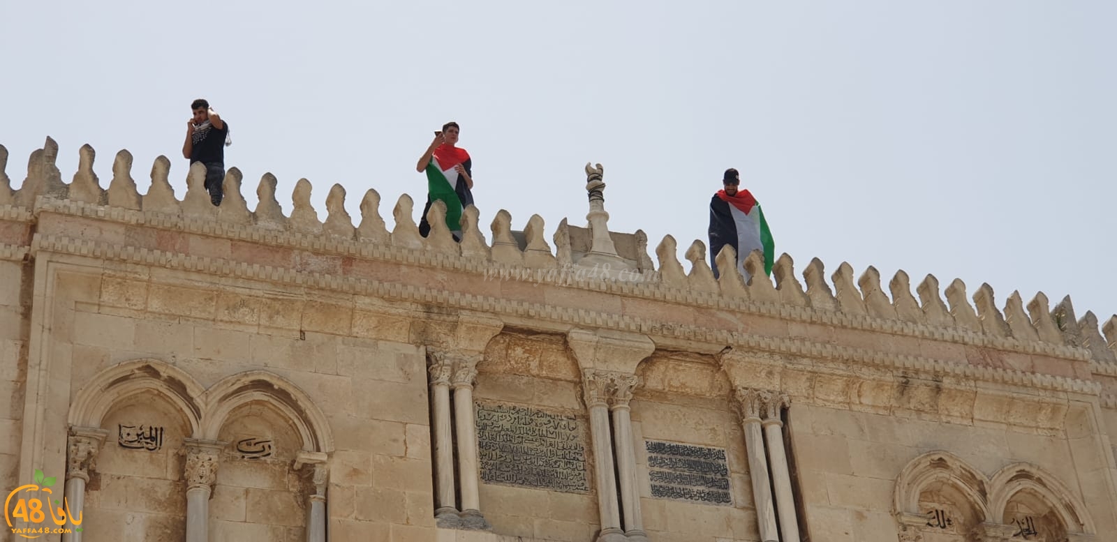 فيديو وصور من باحات المسجد الأقصى المبارك 